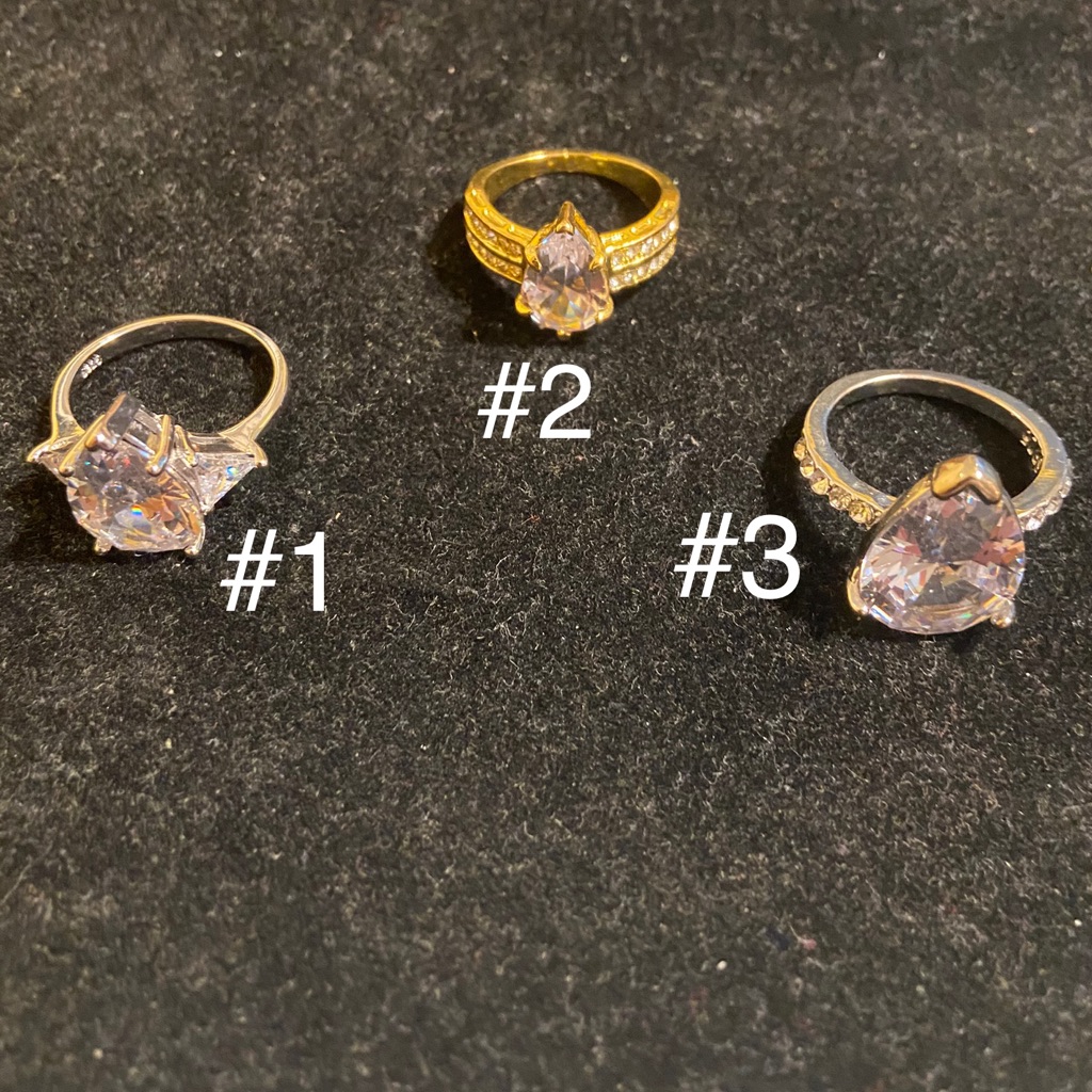 Womens 18k GoldWhite Gold Filled Rings